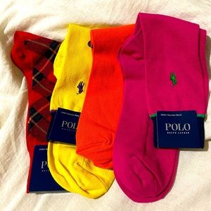 4 PAIR OF RALPH LAUREN SOCKS SIZE 10-13
